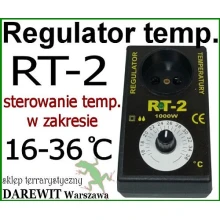 RT2 Niezawodny Sterownik Termostat RT-2 do terrarium RT2 Niezawodny Sterownik Termostat RT-2 do terrarium