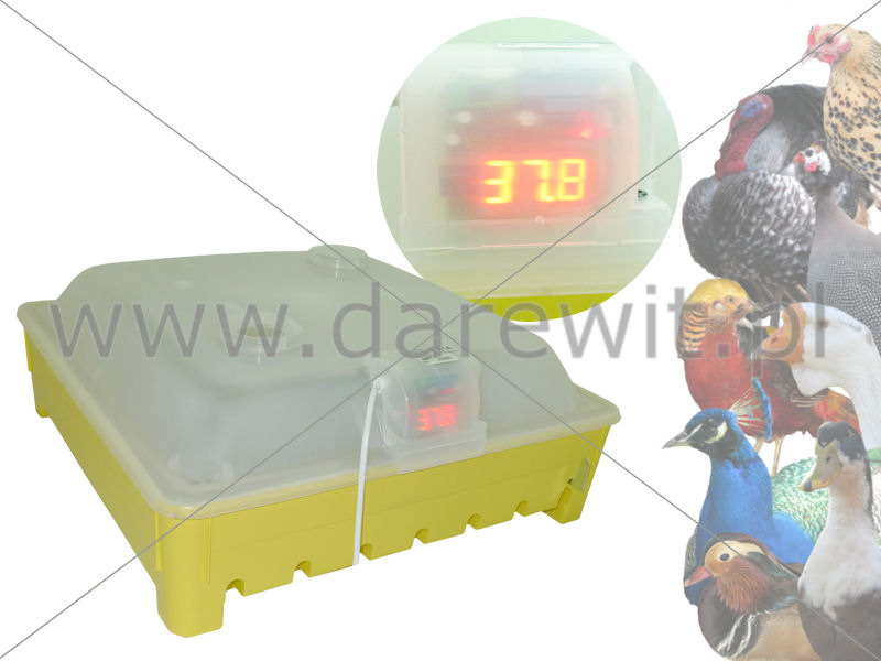 Aparat wylęgowy z LCD temperatury i obracaniem jaj