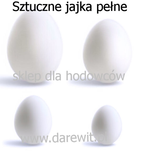 plastikowe jajka kurze - imitacja jaj naturalnych