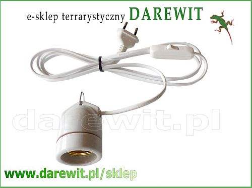 oprawka ceramiczna E27 + kabel - darewit