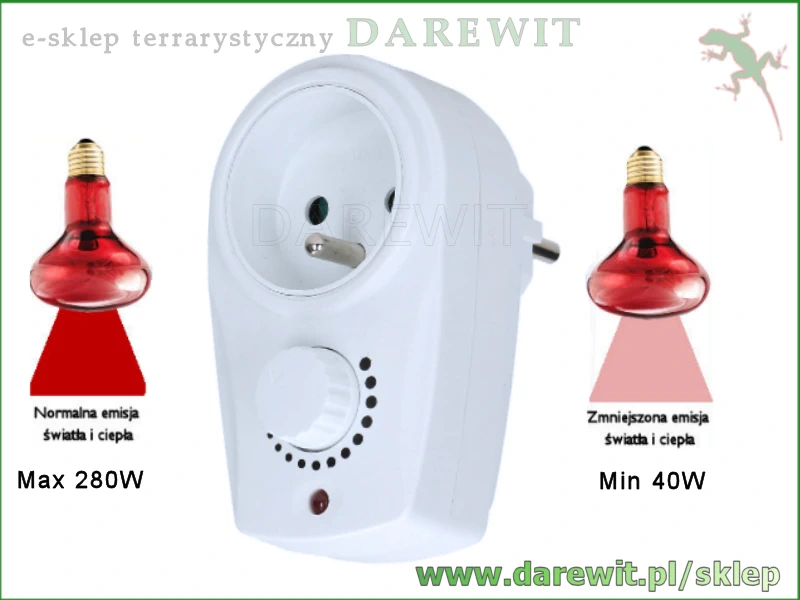 ściemniacz do redukcji grzania żarówek - darewit