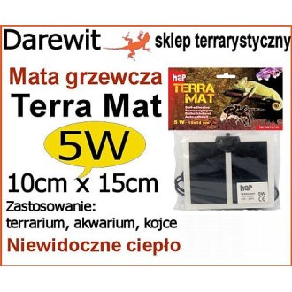 TERRA MAT Mata grzewcza 5W 14x15cm do terrarium dla pajęczaków 